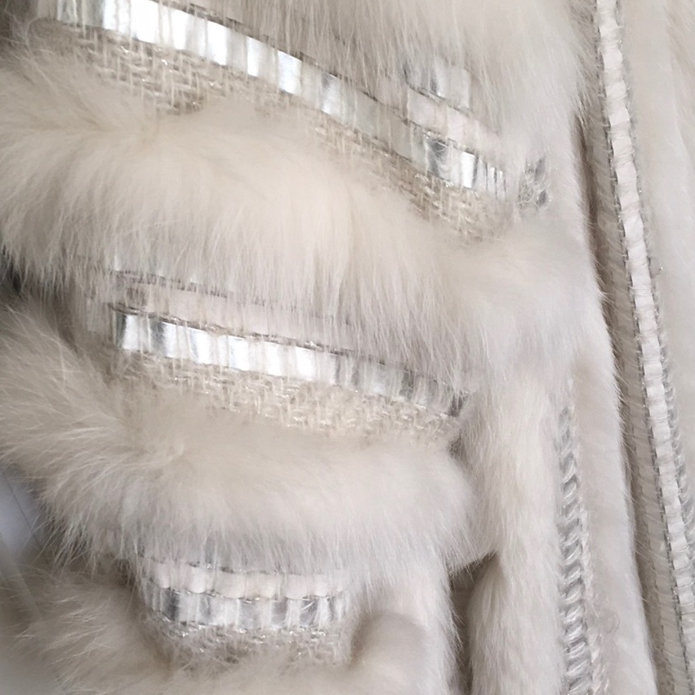 Vtg TALK OF THE WALK Fur Coat Open Front stunning - Picture 8 of 15